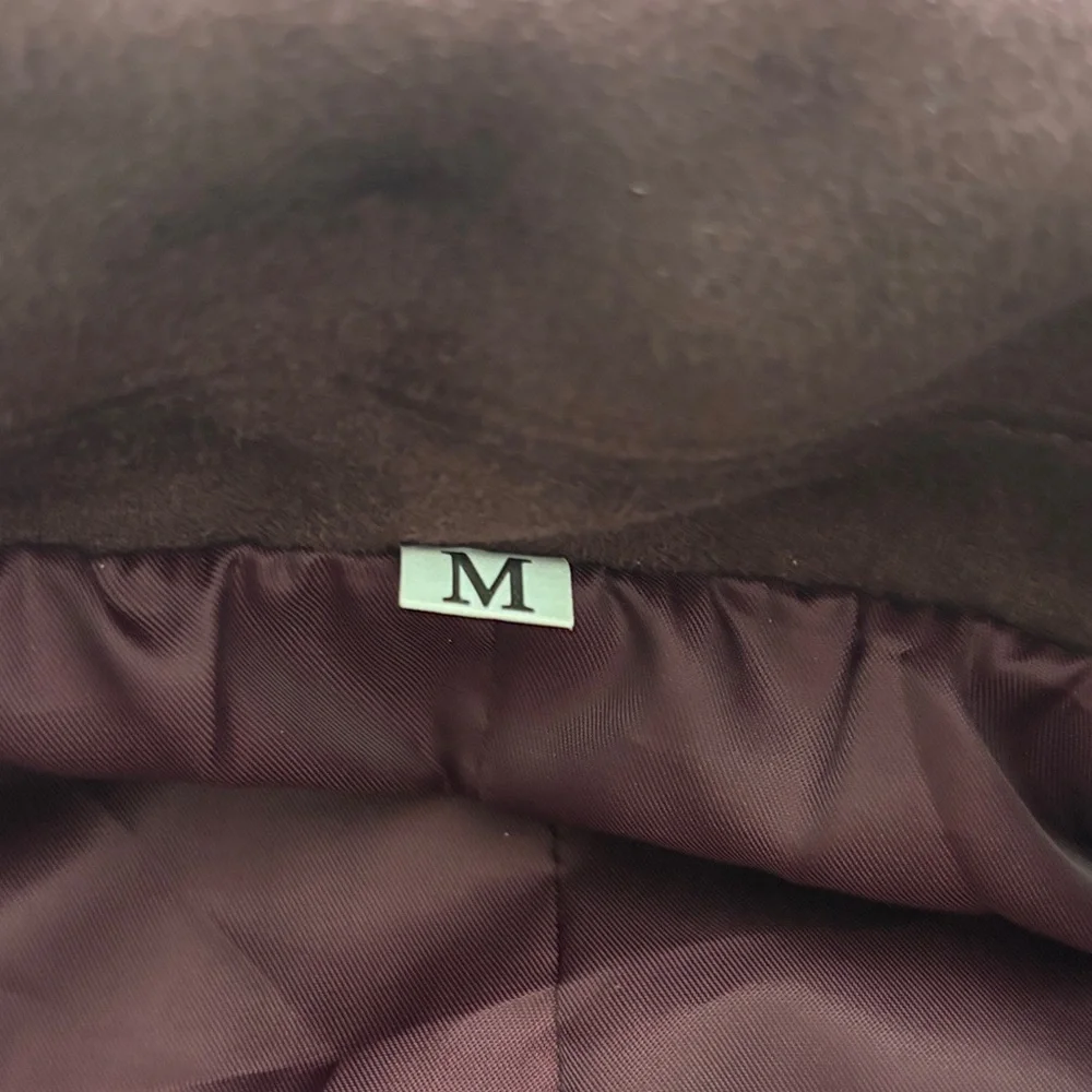 Women's Burgundy Zip-Front Jacket - Picture 5 of 5